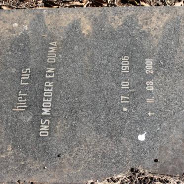 ? Manie 1897-1980 &amp; ? 1906-2001