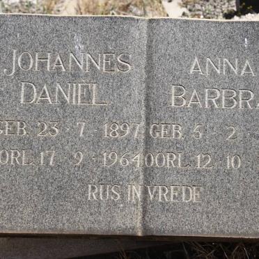 ? Johannes Daniël 1897-1964 &amp; Anna Barbra 1901-1964