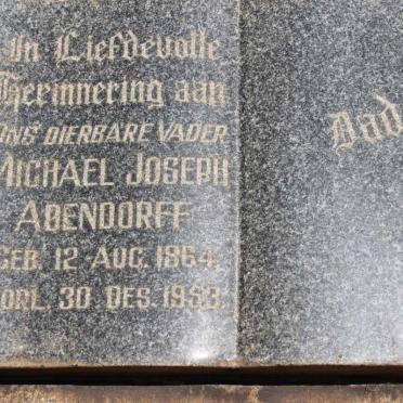 ADENDORFF Michael Joseph 1864-1953