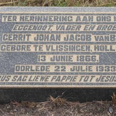 BEEK Gerrit Johan Jacob, van 1866-1933