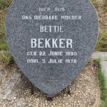 BEKKER Bettie 1890-1978