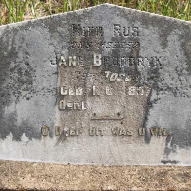 BROODRYK Jane 1857-19??