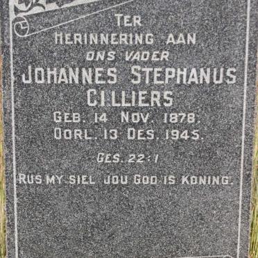 CILLIERS Johannes Stephanus 1878-1945