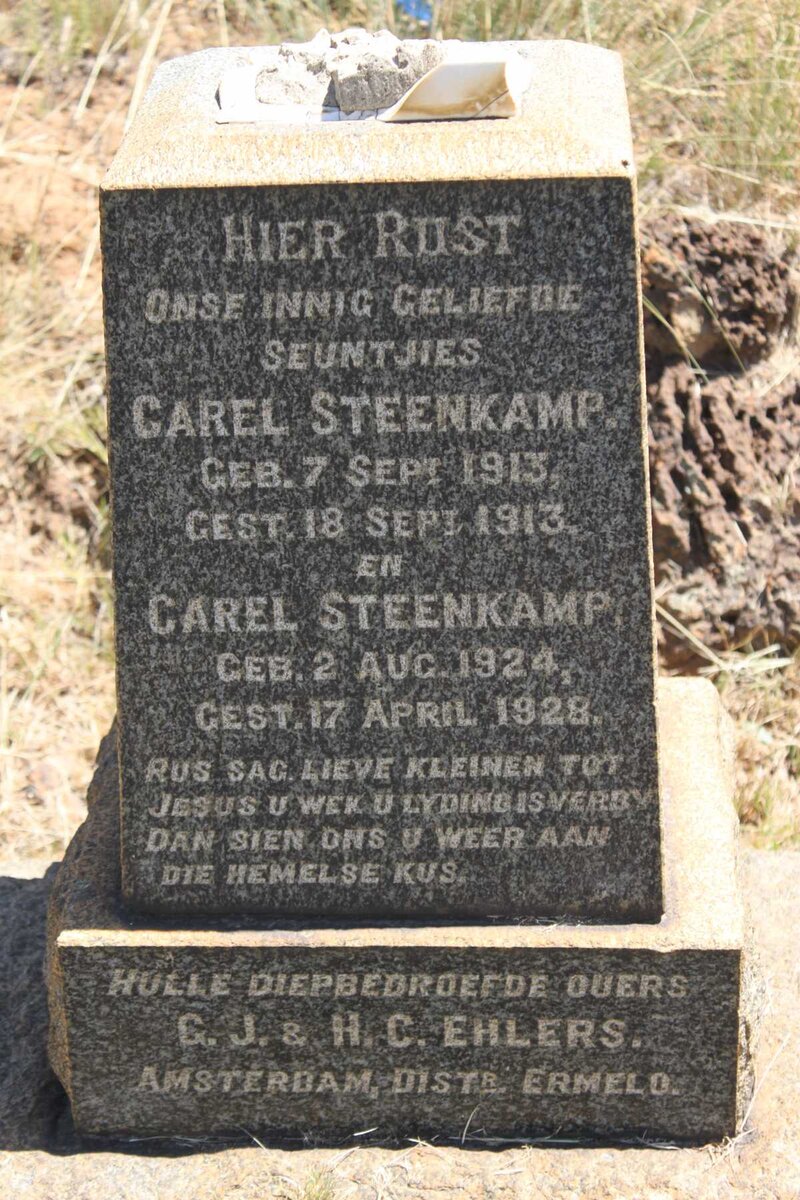EHLERS Carel Steenkamp 1913-1913 :: EHLERS Carel Steenkamp 1924-1928