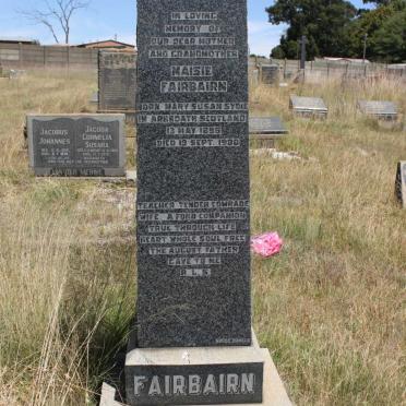 FAIRBAIRN Mary Susan nee SYDIE 1895-1980