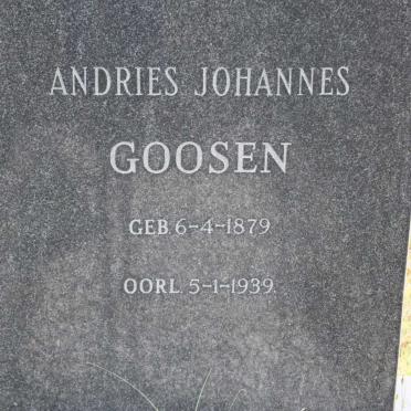 GOOSEN Andries Johannes 1879-1939