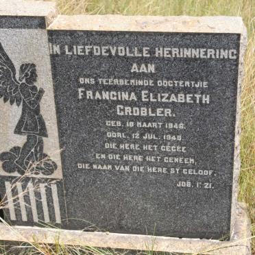 GROBLER Francina Elizabeth 1948-1948