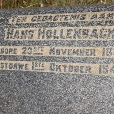 HOLLENBACH Hans 1882-1945