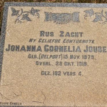 JOUBERT Johanna Cornelia nee DELPORT 1879-1918
