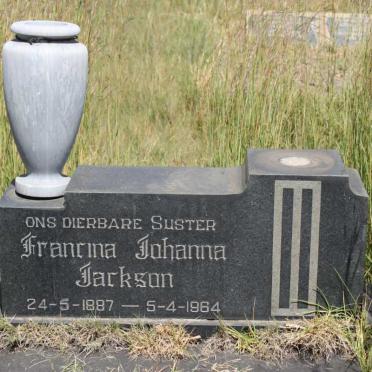 JACKSON Francina Johanna 1887-1964