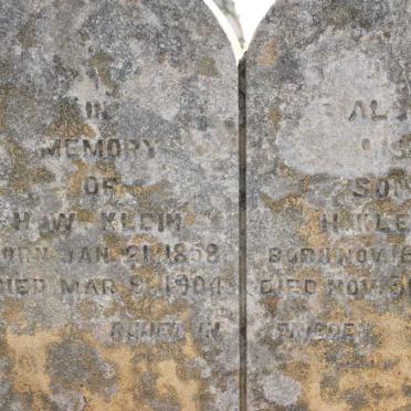 KLEIN H.W. 1858-1904 :: KLEIN H. 1893-1905