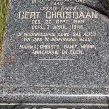 KOCH Gert Christiaan 1893-1948