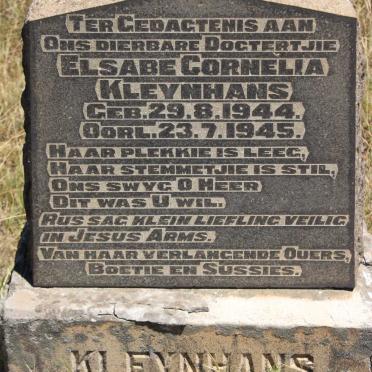 KLEYNHANS Elsabe Cornelia 1944-1945