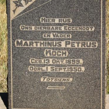 KOCH Marthinus Petrus 1899-1950