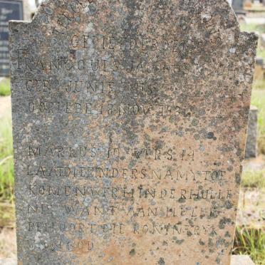 KOCH Francouis Jacobus 1915-1931