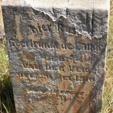 LANGE Gertruida, de nee VAN DER VLUG  -1910