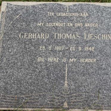 LIESCHING Gerhard Thomas 1887-1942