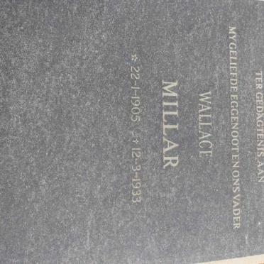 MILLAR Wallace 1905-1933