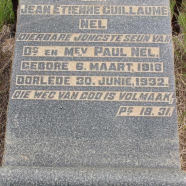 NEL Jean Etienne Guillaume 1918-1932