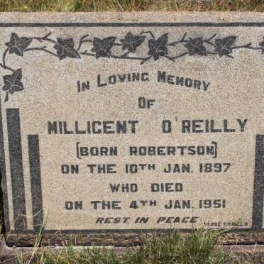 O'REILLY Millicent nee ROBERTSON 1897-1951