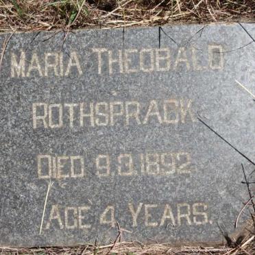 ROTHSPRACK Marie Theobald  -1892