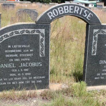 ROBBERTSE Daniel Jacobus 1910-1950 &amp; Dina Maria 1911-1983