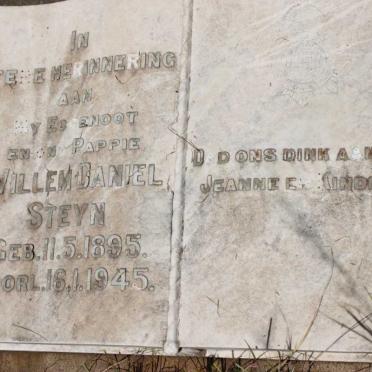 STEYN Willem Daniel 1895-1945