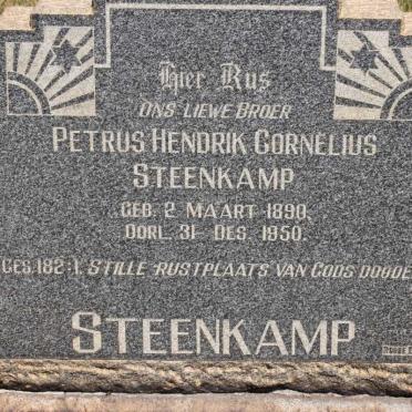 STEENKAMP Petrus Hendrik Cornelius 1890-1950