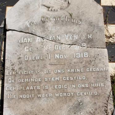 VENTER Jan Adrian 187?-1918