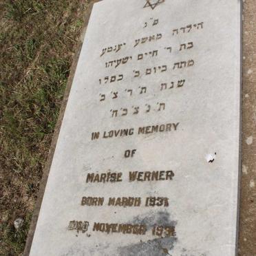 WERNER Marise 1931-1931