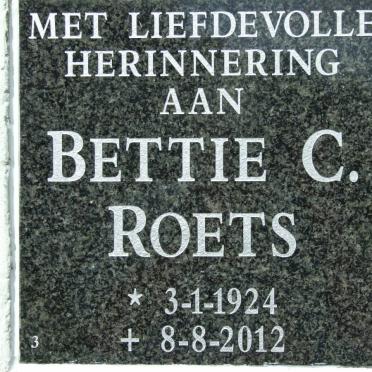 ROETS Bettie C. 1924-2012