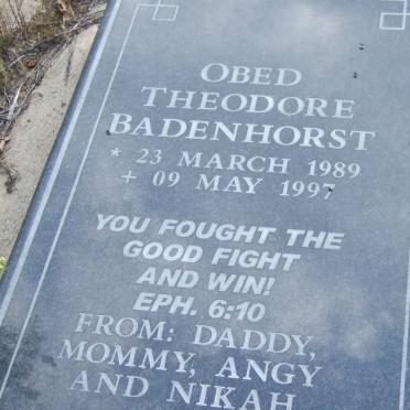 BADENHORST Obed Theodore 1989-1997