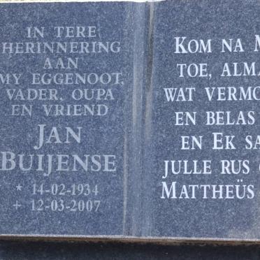 BUIJENSE Jan 1934-2007