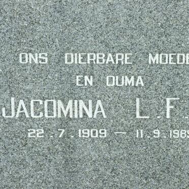 EHLERS Jacobus M.C. 1905-1985 &amp; Jacomina L.F.J. 1909-1989