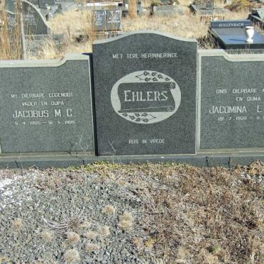 EHLERS Jacobus M.C. 1905-1985 &amp; Jacomina L.F.J. 1909-1989 