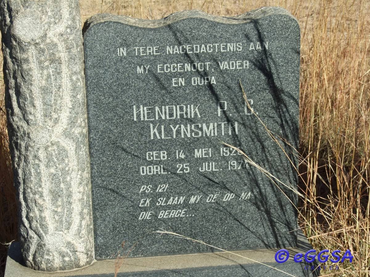 KLYNSMITH Hendrik P.G. 1926-1974