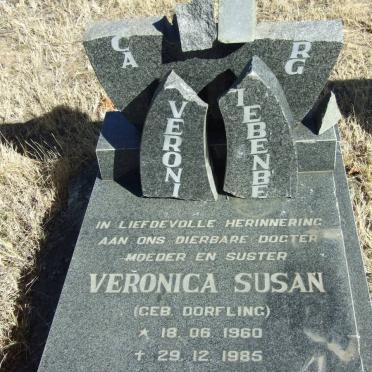 LIEBENBERG Veronica Susan nee DORFLING 1960-1985