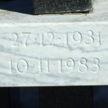 MARAIS Willie Francois 1931-1983