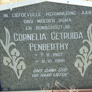 PENBERTHY Cornelia Getruida 1927-1991