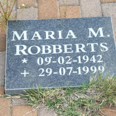 ROBBERTS Maria M. 1942-1999