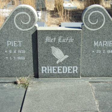 RHEEDER Piet 1938-1989 &amp; Marie 1940-