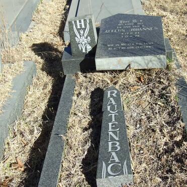 RAUTENBACH Alfeus Johannes 1944-1979