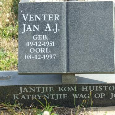 VENTER Jan A.J. 1951-1997
