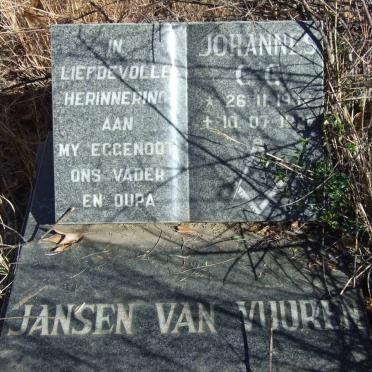 VUUREN Johannes C.C., Jansen van 1932-