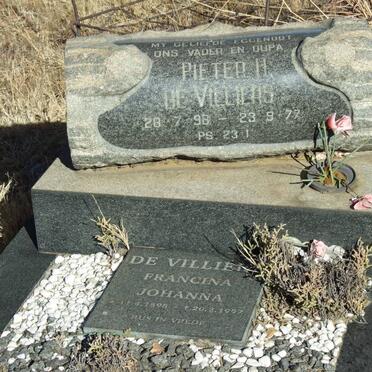VILLIERS Pieter H., de 1898-1977 &amp; Francina Johanna 1898-1997