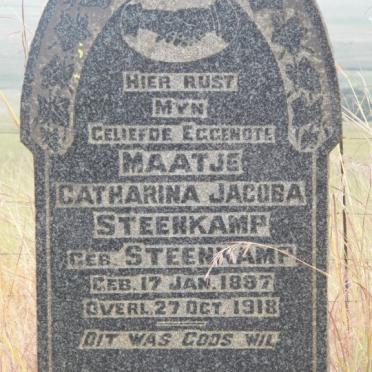 STEENKAMP Maatje Catharina Jacoba nee STEENKAMP 1887-1918