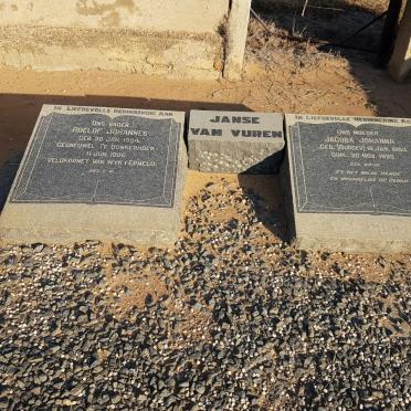 VUUREN Roelof Johannes, Janse van 1864-1900 &amp; Jacoba Johanna BURGER 1864-1930