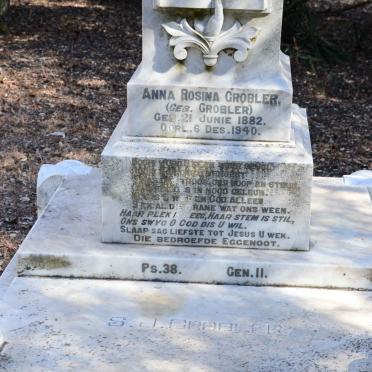 GROBLER Anna Rosina nee GROBLER 1882-1940 :: GROBLER S.J.