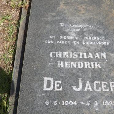 JAGER Christiaan Hendrik, de 1904-1982