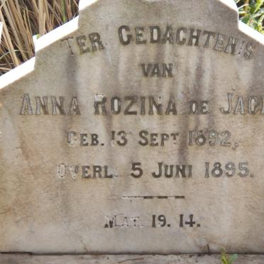 JAGER Anna Rozina, de 1892-1895